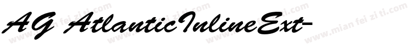 AG AtlanticInlineExt字体转换